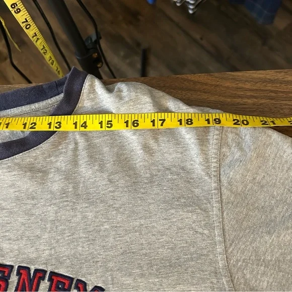 Walt Disney World Mickey Mouse Ringer Tee Gray Blue Men's Large🤎 - Picture 7 of 11